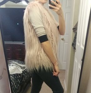 Faux fur vest